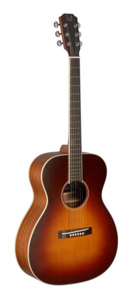 Acoustic guitar J.N. Ezra, steel-string guitar in auditorium shape with solid cedar top, satin sunburst finished