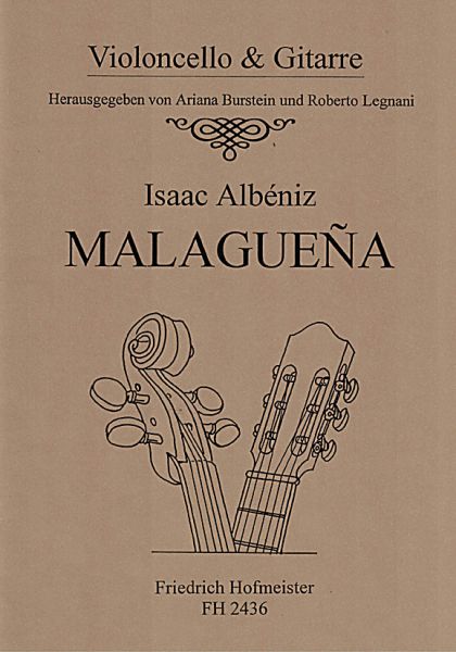 Albeniz, Isaac: Malaguena from Espana op. 165 for cello and guitar, sheet music