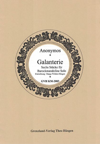 Anonymus: Galanterie for Baroque Mandolin solo, sheet music