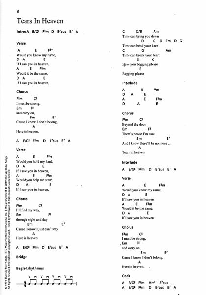 Ansorge, Peter, Szordikowski, Bruno: Rock Hits für Classical Guitar, Songbook, sheet music sample