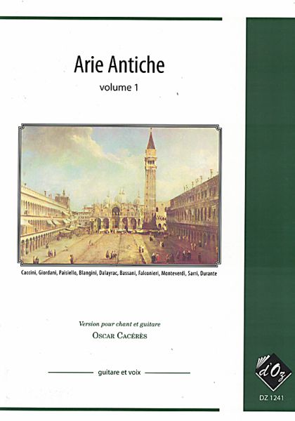 Arie Antiche Vol. 1 for Voice and Guitar, Arien für Gesang und Gitarre, Noten