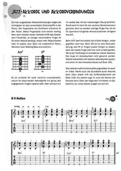 Autschbach, Peter: Jazzgitarrenbu.ch (+ online Video), Gitarrenschule Beispiel