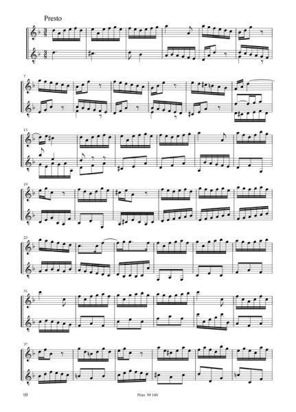 Bach, Johann Sebastian: Concierto d minor, BWV 974 after Marcello for Violin/ Mandolin and Guitar, sheet music sample