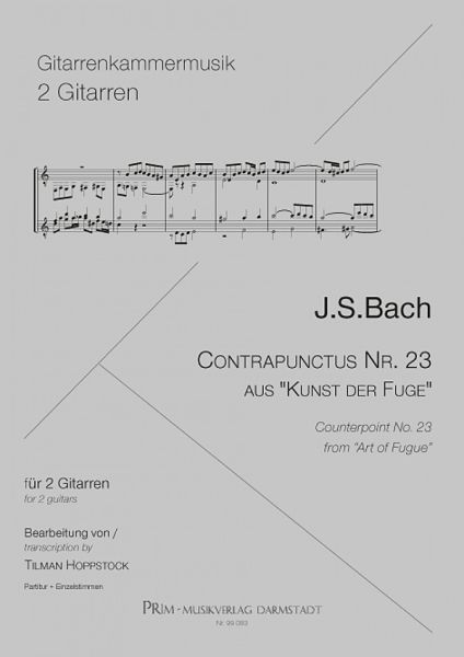 Bach, Johann Sebastian: Contrapunctus Nr.23 aus