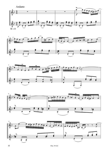 Bach, Johann Sebastian: Italian Concerto F Major BWV 971 for Mandolin (Flute/Violin) and Guitar, sheet music sample