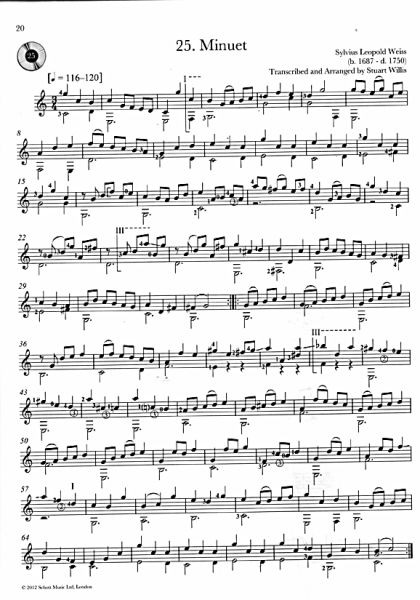 Baroque Guitar Anthology Vol. 2, sheet music sample