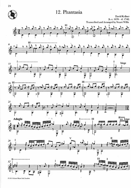 Baroque Guitar Anthology Vol. 4, guitar solo sheet music sample