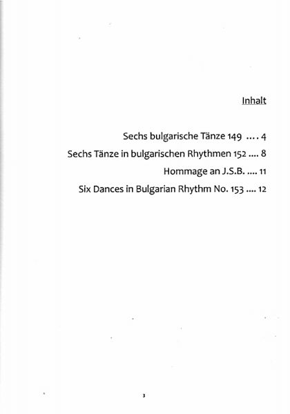 Bartok für Gitarre Duo, Noten - aus Mikrokosmos Inhalt