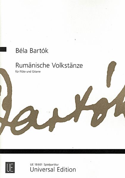 Bartók, Béla: Rumänische Volkstänze für Flöte und Gitarre, Noten