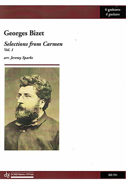 Bizet, Georges: Selections from Carmen Vol. 1 for 4 guitars, sheet music