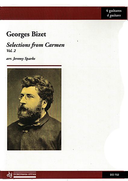 Bizet, Georges: Selections from Carmen Vol. 2 for 4 guitars, guitar quartett, sheet music