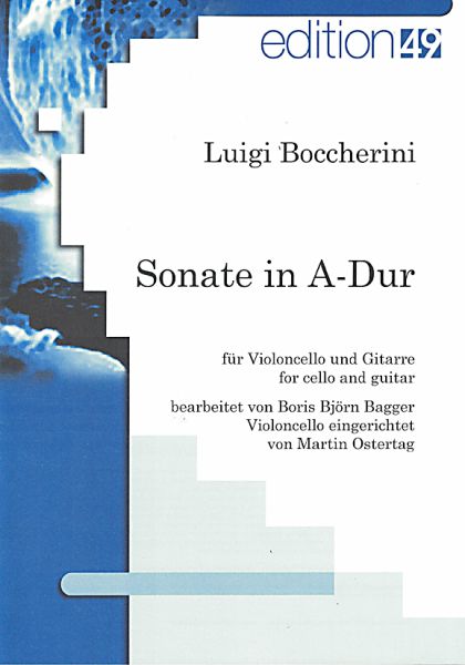 Boccherini, Luigi: Sonata A-Dur für Violoncello und Gitarre, Noten