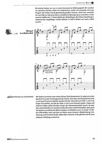 Bögershausen, Ulli: Der Anfang im Fingerstyle, Beginning Fingerstyle - Guitar Method sample