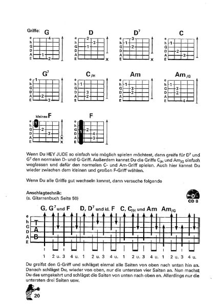 Bursch, Peter: Peter Bursch`s Songbuch für Gitarre Band 2, Beispiel