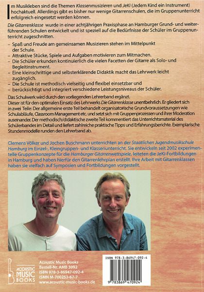 Buschmann, Jochen, Voelker, Clemens: Die Gitarrenklasse - guitar method for class room music, teachers book