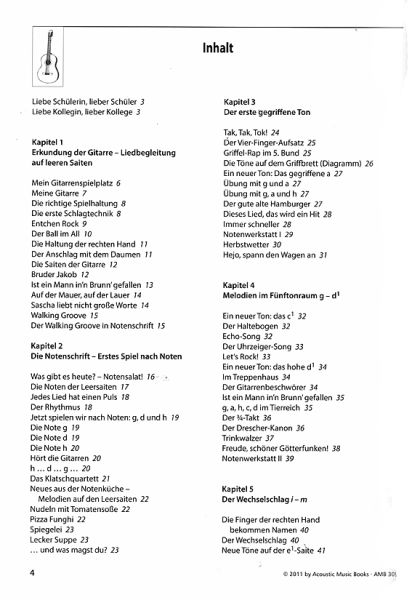 Buschmann, Jochen, Voelker, Clemens: Die Gitarrenklasse - guitar method for class room music, student notebook, sheet music content