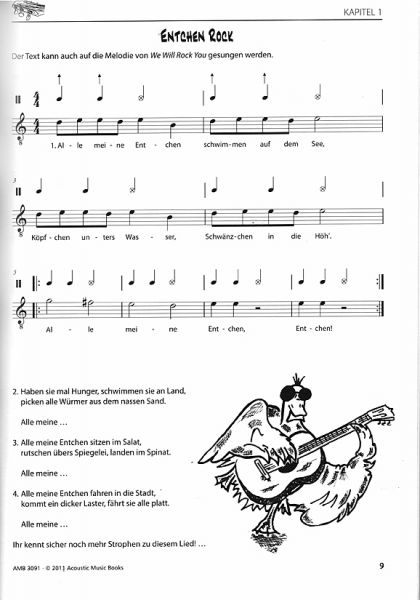 Buschmann, Jochen, Voelker, Clemens: Die Gitarrenklasse - Gitarrenschule für Klassenmusik, Schülerheft, Noten Beispiel