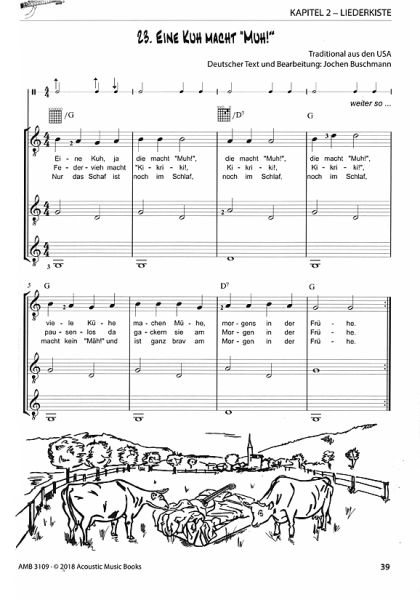 Buschmann, Jochen, Voelker, Clemens: Die Gitarrenklasse - Classroom Music for Guitar Ensemble, sheet music sample