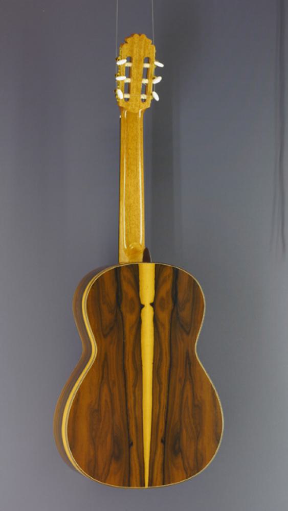 Ricardo Morenoc C-Z 63 Cedar, 63 cm short scale, solid cedar top, ziricote, Spanish concert guitar, back view