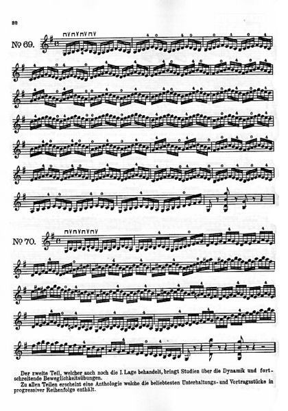 Calace, Raffaele: Famous Method for Mandolin Vol. 1, German text sample