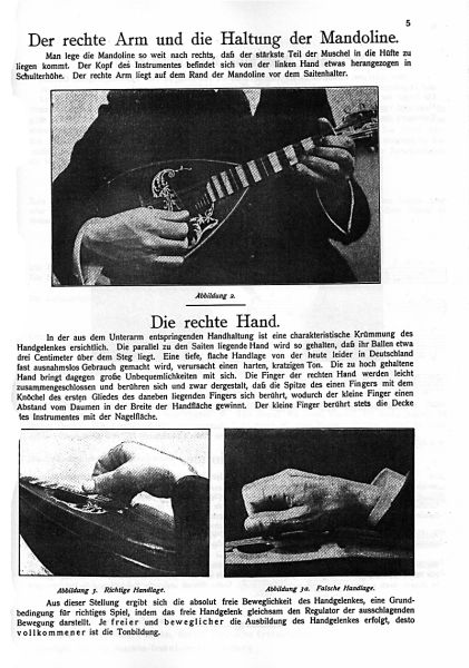 Calace, Raffaele: Famous Method for Mandolin Vol. 1, German text