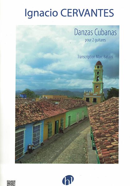 Cervantes, Ignacio: Danzas Cubanas for 2 guitars, sheet music for guitar duo