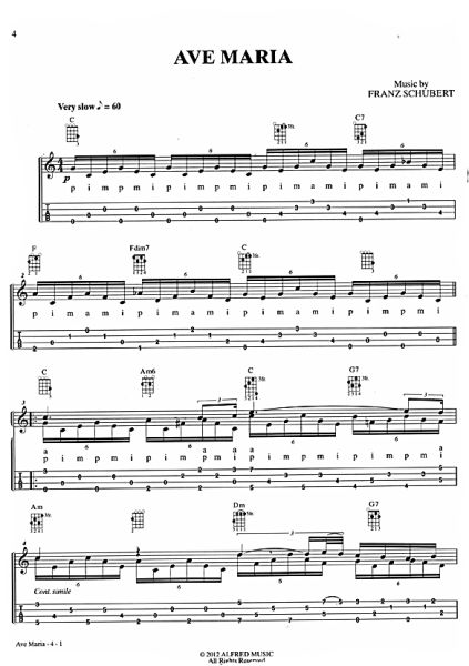 Classical Hits for Ukulele, sheet music sample