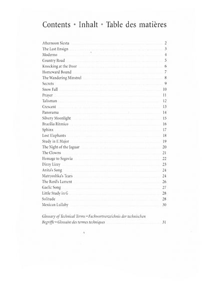Coles, Paul: Classical Guitar Album Vol. 3, sheet music for guitar solo content
