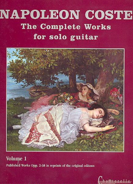 Coste, Napoléon: The Complete Works Vol.1, Gitarrenwerke, Noten