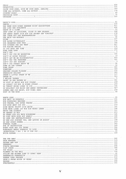 Das Ding Band 1 - Songbook, Kultliederbuch with notes, content