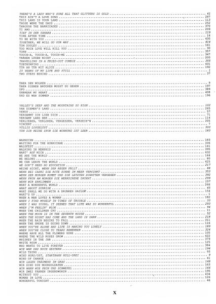 Das Ding Band 1 - Songbook, Kultliederbuch with notes, content