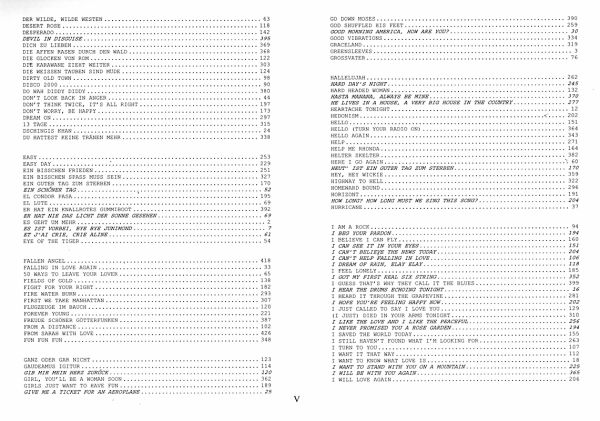 Das Ding Band 2 mit Noten - Kultliederbuch, Songbook für Gitarre, Melodie, Text und Akkorde Inhalt