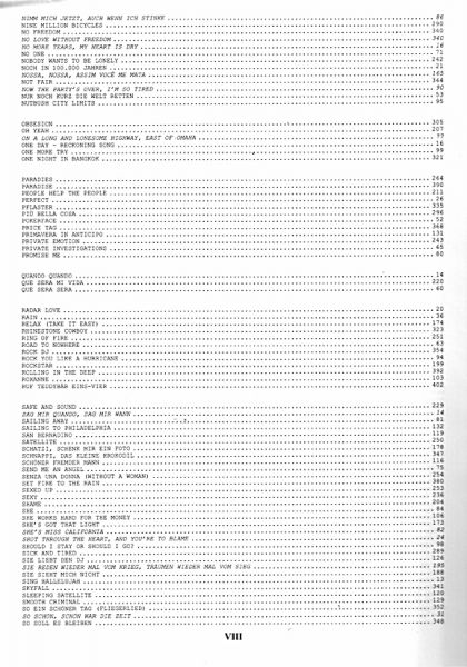 Das Ding Band 4, Songbook, Kultliederbuch für Gitarre, mit oder ohne Noten Inhalt