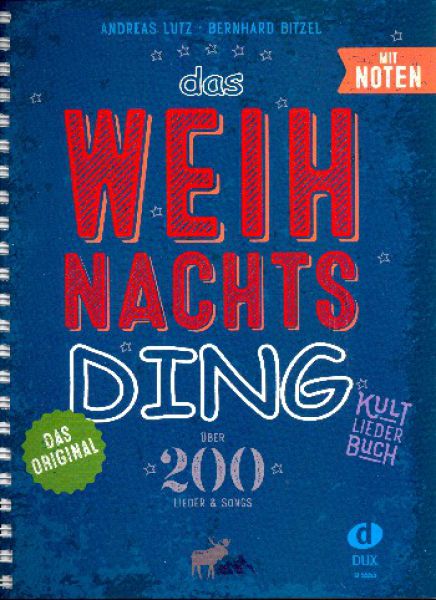 Das Ding Weihnachten, Songbook mit Noten