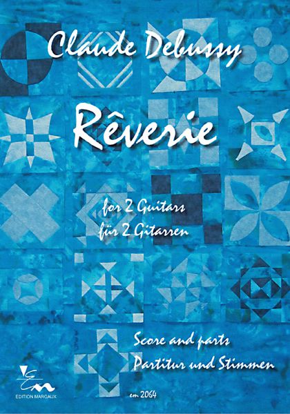 Debussy, Claude: Reverie for 2 guitars, guitar duo, sheet music