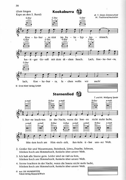 Diedrich, Michael: Semmelrock, accompaniment with chords, guitar method sample