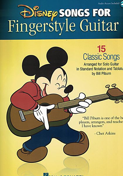 Disney Songs for Fingerstyle Guitar - 15 Songs for guitar solo, sheet music