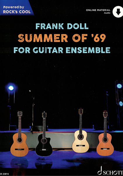 Doll, Frank: Summer of `69 for guitar ensemble, 4 guitars, sheet music