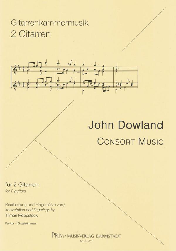 Dowland, John: Consort Music for 2 guitars, sheet music