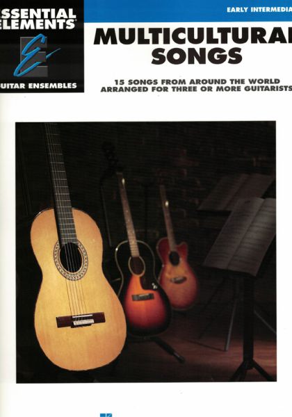 Essential Elements: Multicultural Songs for 3 Guitars or Guitar ensemble, sheet music