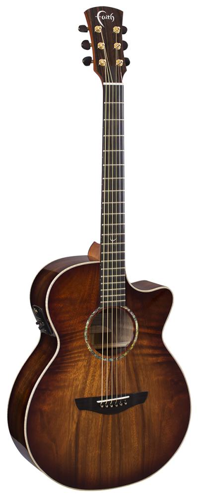 Faith Bloodmoon Venus Cutaway Electro burst, Acoustic Guitar, Auditorium shape, all-solid Trembesi with Fishman pickup and case