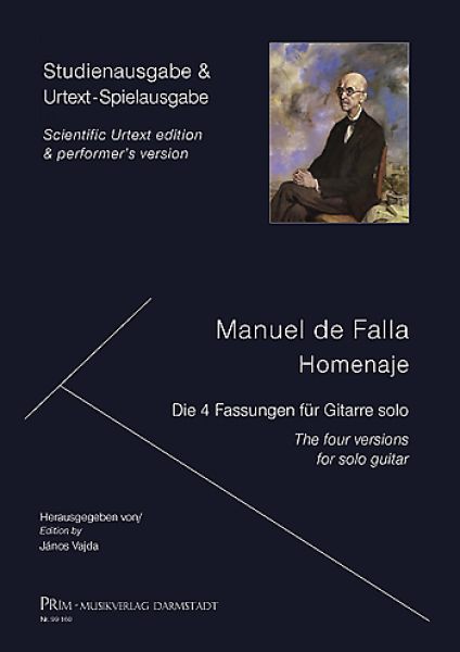 Falla, Manuel de: Homenaje in 4 Versionen für Gitarre