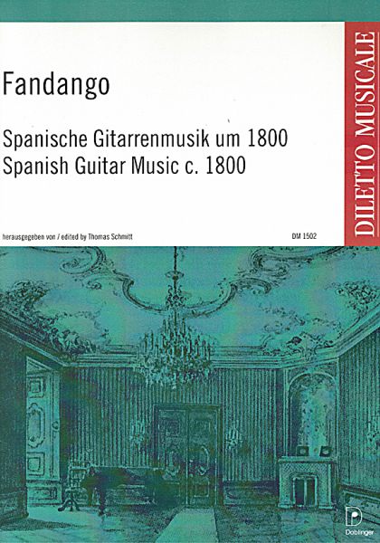 Fandango - Spanish guitar music around 1800, sheet music for guitar solo