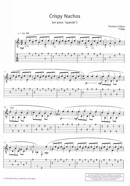 Fellow, Thomas: Children`s Corner, for guitar solo, sheet music sample