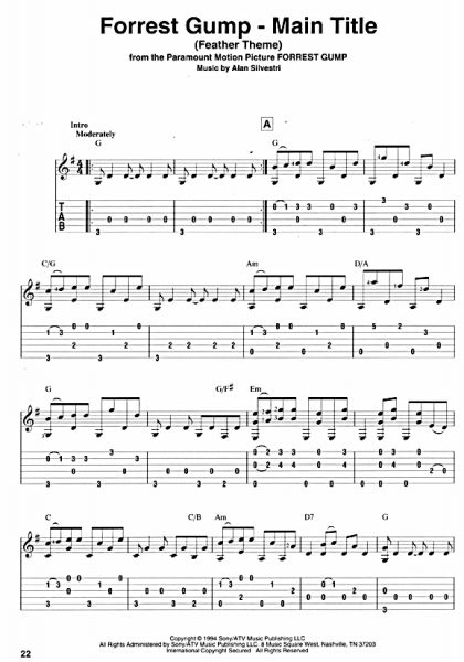 Fingerpicking Film Score Music for Guitar - Filmmusik für Gitarre - Noten & Tabulatur