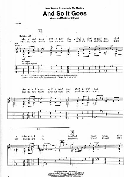 Fingerstyle Greats Play Pop and Rock Hits for Guitar, sheet music sample