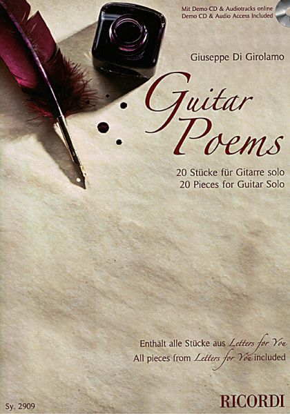 Di Girolamo, Giuseppe: Guitar Poems - 20 Pieces for Guitar solo, sheet music, with CD and audio online