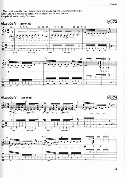 Graf-Martinez, Gerhard: Flamenco Gitarrenschule Vol. 2, Guitar Method sample