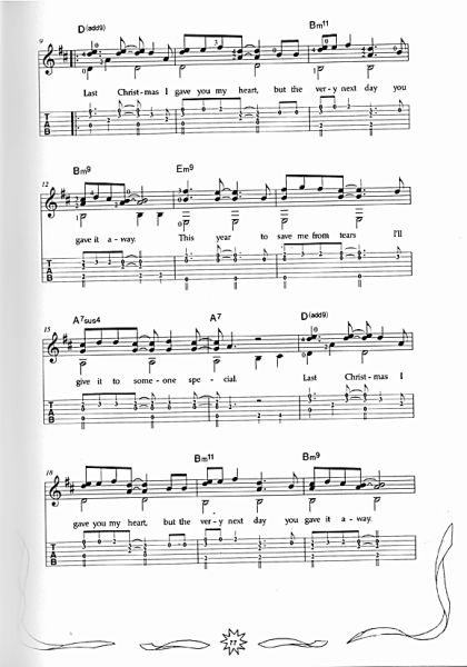 Harms, Wieland: Christmas Guitar, sheet music sample