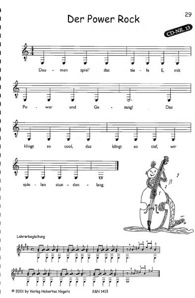 Hesse, Stephan: Gitarrenzauber Bd. 1, Kindergitarrenschule, Noten Beispiel